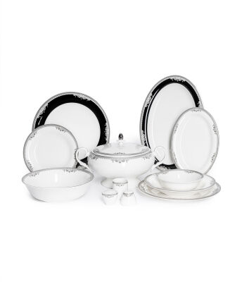 MAXX DORIA PALACE SILVER NAGI 12 KİŞİLİK 72 PARÇA YEMEK TAKIMI - 1