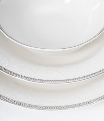 MAXX DORIA PALACE SILVER PAISLEY 12 KİŞİLİK 72 PARÇA YEMEK TAKIMI - 2