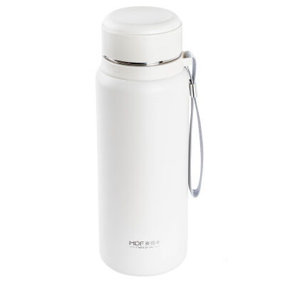 MDF BEYAZ PASLANMAZ ÇELİK TUTACAKLI TERMOS 750ML - 1