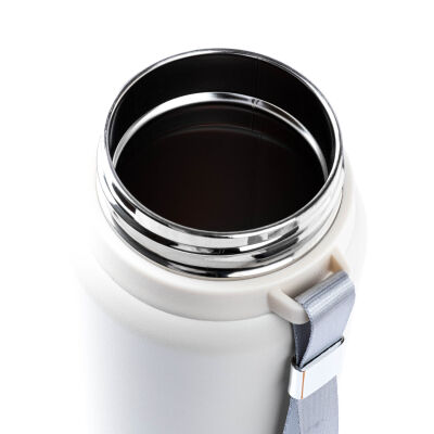 MDF BEYAZ PASLANMAZ ÇELİK TUTACAKLI TERMOS 750ML - 3