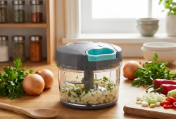 MİNT GRİ BÜYÜK PRATİK DOĞRAYICI VE ÇIRPICI 1000ML - TANTİTONİ (1)