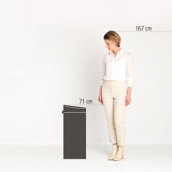 MOONLIGHT BLACK NEW DOKUNMATİK ÇÖP KUTUSU 30L - 3