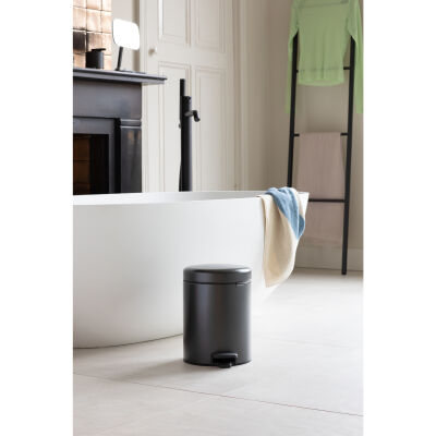 NEWICON CONFIDENT GREY PEDALLI ÇÖP KUTUSU 5L - 2