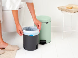 NEWICON JADE GREEN PEDALLI ÇÖP KUTUSU 5L - 3