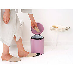 NEWICON LILAC PINK PEDALLI ÇÖP KUTUSU 5L - 4