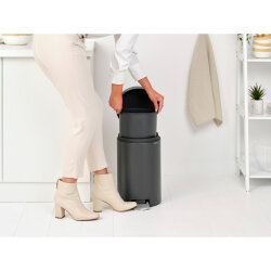 NEWICON MINERAL INFINITE GREY PEDALLI ÇÖP KUTUSU 12L - 4