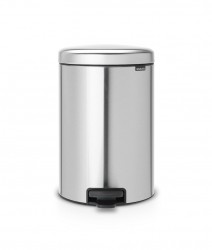 NEWICON FPP MATT STEEL PEDALLI ÇÖP KUTUSU 20L 