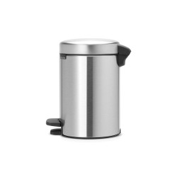 NEWICON FPP MATT STEEL PEDALLI ÇÖP KUTUSU 3L - BRABANTIA (1)