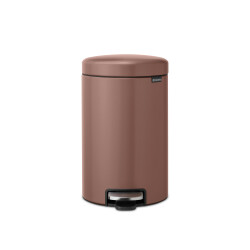 NEWICON SATIN TAUPE PEDALLI ÇÖP KUTUSU 12L - 1