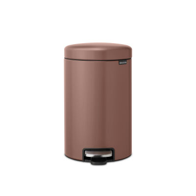 NEWICON SATIN TAUPE PEDALLI ÇÖP KUTUSU 12L - 1