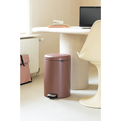 NEWICON SATIN TAUPE PEDALLI ÇÖP KUTUSU 20L - 2