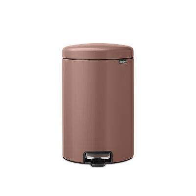 NEWICON SATIN TAUPE PEDALLI ÇÖP KUTUSU 20L - 1