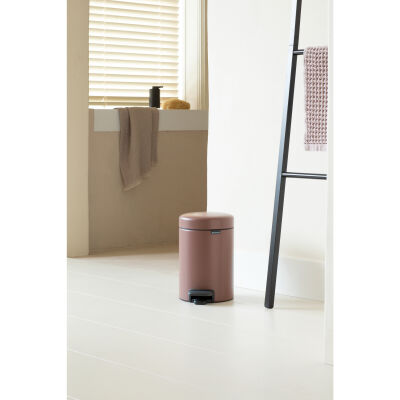 NEWICON SATIN TAUPE PEDALLI ÇÖP KUTUSU 3L - 2