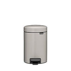 NEWICON SOFT GREY PEDALLI ÇÖP KUTUSU 3L - BRABANTIA
