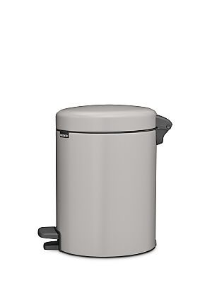 NEWICON SOFT GREY PEDALLI ÇÖP KUTUSU 5L - 4