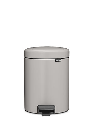 NEWICON SOFT GREY PEDALLI ÇÖP KUTUSU 5L - 1