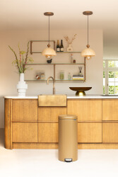  NEWICON WARM BRASS PEDALLI ÇÖP KUTUSU 30L - 2