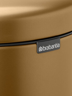  NEWICON WARM BRASS PEDALLI ÇÖP KUTUSU 30L - 3