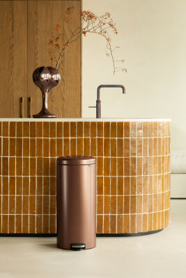  NEWICON WARM BRONZE PEDALLI ÇÖP KUTUSU 30L - 2
