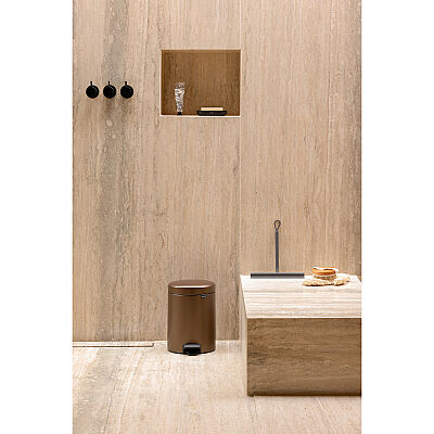 NEWICON WARM BRONZE PEDALLI ÇÖP KUTUSU 5L - 2