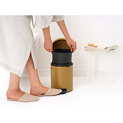  NEWICON WARM GOLD PEDALLI ÇÖP KUTUSU 5L - 3