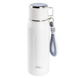 OKADI BARDAK KAPAKLI BEYAZ PASLANMAZ ÇELİK TERMOS 750ML - TANTİTONİ