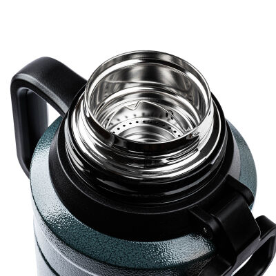 OKADI BARDAK KAPAKLI MAVİ PASLANMAZ ÇELİK TERMOS 3.5L - 5