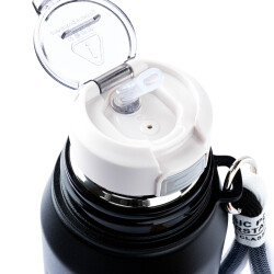 OKADI BARDAK KAPAKLI SİYAH PASLANMAZ ÇELİK TERMOS 750ML - TANTİTONİ (1)