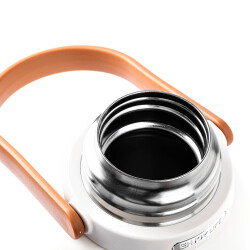 OKADI BEYAZ PASLANMAZ ÇELİK ADVENTURE TUTACAKLI TERMOS 1.2LT - 4