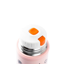 OKADI ÇİÇEK DESENLİ PEMBE PASLANMAZ ÇELİK TERMOS 500ML - TANTİTONİ (1)