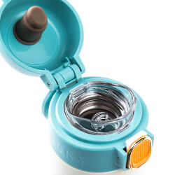 OKADI FUN DESENLİ MAVİ PASLANMAZ ÇELİK TERMOS 420ML - 3