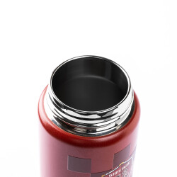 OKADI KIRMIZI DESENLİ PASLANMAZ ÇELİK TERMOS 380ML - 3