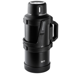 OKADI OUTDOOR SİYAH KULPLU PASLANMAZ ÇELİK TERMOS 5L - TANTİTONİ