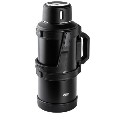 OKADI OUTDOOR SİYAH KULPLU PASLANMAZ ÇELİK TERMOS 5L - 1