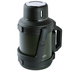 OKADI OUTDOOR YEŞİL KULPLU PASLANMAZ ÇELİK TERMOS 3L - TANTİTONİ