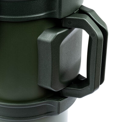 OKADI OUTDOOR YEŞİL KULPLU PASLANMAZ ÇELİK TERMOS 4L - 3