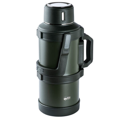 OKADI OUTDOOR YEŞİL KULPLU PASLANMAZ ÇELİK TERMOS 5L - 1