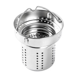 OKADI SÜZGEÇLİ BEYAZ PASLANMAZ ÇELİK TERMOS 1L - 4