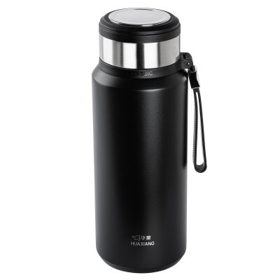 OKADI SÜZGEÇLİ SİYAH PASLANMAZ ÇELİK TERMOS 1.4L - 1