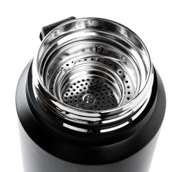 OKADI SÜZGEÇLİ SİYAH PASLANMAZ ÇELİK TERMOS 1.4L - TANTİTONİ (1)