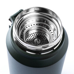 OKADI SÜZGEÇLİ YEŞİL PASLANMAZ ÇELİK TERMOS 1.4L - 3