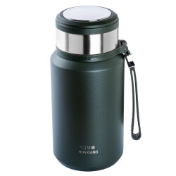 OKADI SÜZGEÇLİ YEŞİL PASLANMAZ ÇELİK TERMOS 1L - TANTİTONİ