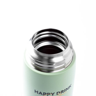 OKADI YEŞİL DESENLİ BARDAKLI PASLANMAZ ÇELİK TERMOS 300ML - 4