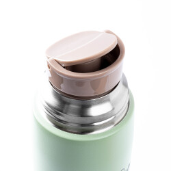 OKADI YEŞİL DESENLİ BARDAKLI PASLANMAZ ÇELİK TERMOS 400ML - TANTİTONİ (1)