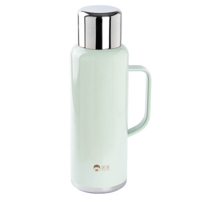 OKADI YEŞİL PASLANMAZ ÇELİK YAN TUTACAKLI SÜZGEÇLİ TERMOS 900ML - 1