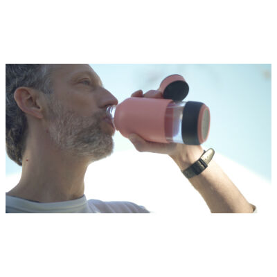 PEMBE BOROSİLİKAT ON THE GO SU ŞİŞESİ 500ML - 2