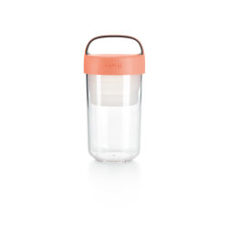 PEMBE KAPAKLI TRİTAN ON THE GO KAVANOZ 600ML - 1