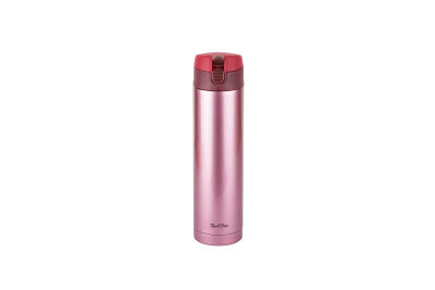 PEMBE PASLANMAZ ÇELİK TERMOS 450ML - 1