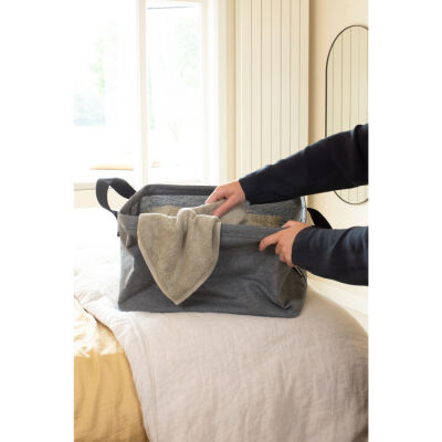 PEPPER BLACK KATLANABİLİR ÇAMAŞIR SEPETİ 35L - 3