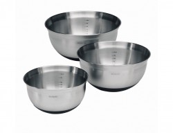 MATT STEEL BLACK 3LÜ KARIŞTIRMA KASE SETİ 1-1,6-3 L - 1